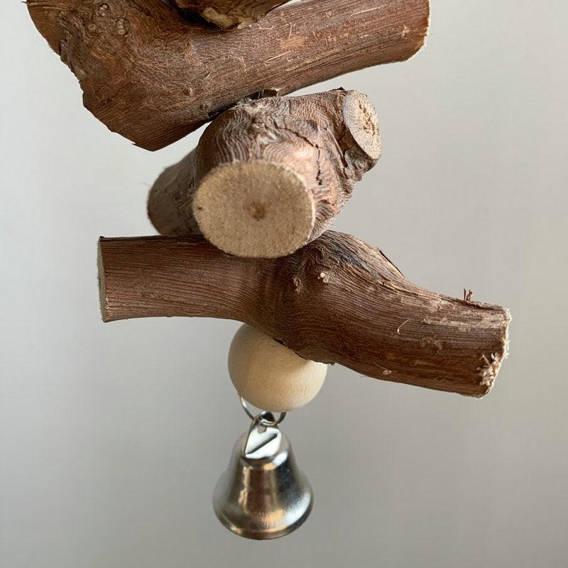 Natural Vine Molar Toy With Bell For Small Pets
