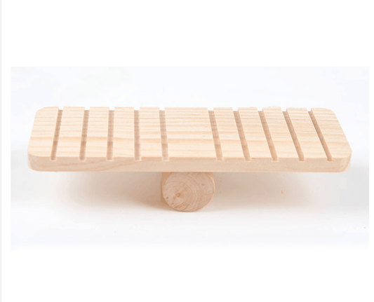 Pet Playtime Wooden Seesaw: A Fun And Durable Toy For Small Animals