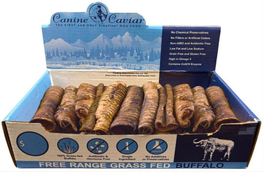 Buffalo Canine Caviar Treats - 6" Premium Grass-Fed Dog Snacks